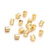 Tubo de Posicionamiento en Forma de U de Acero Inoxidable con Retención de Color Oro de 18k Tubo en Forma de U Hebilla de Bobina para Joyería Protector de Línea Material para Accesorios de Joyería