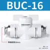 Válvula Manual Neumática Zhuoji Buc-6-10 Válvula de Interruptor para Tubo de Aire de 8 mm Válvula de Paso Recto de 12 mm Conector de Conexión Rápida