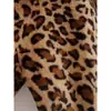 2026 Estilo nuevo transfronterizo europeo y americano AliExpress abrigo de felpa con estampado de leopardo y solapa de moda original para mujer