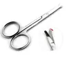 Tijeras para Pelos de Nariz de Acero Inoxidable Recortadora de Pelos de Nariz para Hombres Tijeras para Pelos de Nariz para Mujeres Tijeras Pequeñas de Punta Diagonal de Alta Gama para Belleza y Recorte de Cejas