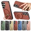 Compatible con Samsung S26 Ultra, funda de teléfono giratoria con clic amortiguado y soporte magnético, cubierta protectora anticaídas A57, funda A16