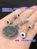 Prata Pura s999 Retro Xiangyun Furo Grande Contas Separadas Contas de Balde Corda de Mão Trançada Pulseira Colar Acessórios DIY Feitos à Mão