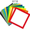 Quadrado de papelão quadrado cor lente moldura papelão em branco pintura núcleo arte artesanal de papelão duro criativo