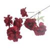 Atacado do Fabricante 6 Cabeças Gardênia e Anêmona Materiais Florais para Casamento, Flores Artificiais para Salão de Casamento, Flores Artificiais de Gardênia 6 Cabeças