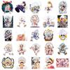 50 Peças de Adesivos One Piece Estrada Voadora Cinco Forma Nika Dia Difuso ONEPIECE Impermeável Decorativo Caderno de Mão Adesivos