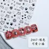 Lindas Pegatinas para Uñas de Dibujos Animados para Niños Diversión Gatitos Perros Pequeños Moños Corazones Estrellas Pegatinas para Uñas Hechas a Mano para DIY
