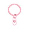 Llavero Círculo de Cuentas de Colores Hebilla de Figura de Ocho Accesorio Colgante Muñeca Decoración de Bolso Llavero Venta al por Mayor