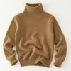 Suéter de Cuello Alto para Niños Estilo Otoño Invierno Unisex Niños Suéter de Punto Grueso Bebé Color Sólido Capa Interior Capa Base Top
