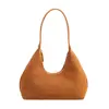Bolso de Hombro Retro de Alta Gama Tipo Bollo para Mujer 2025 Otoño Nuevo Estilo Lujo Accesible Versátil de Gamuza