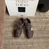 Zapatos Planos Casuales de Encaje Retro de Nicho Estilo Coreano, Zapatos de Entrenamiento Alemanes para Mujer, Nuevos Zapatos Planos Versátiles Cómodos para Exteriores