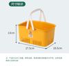 Cesta tipo bolso cuadrado Fabricante Cesta de almacenamiento de plástico para baño Cesta de almacenamiento tipo bolso para baño del hogar Cesta de almacenamiento de patito amarillo