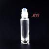 Botella vacía de 10 ml con cuentas de gemas naturales, bola de cristal, grava, aceite esencial, crema para ojos