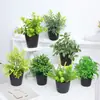 Plantas Artificiales de Primavera en Maceta con un Toque de Lujo, Flores Falsas y Plantas Verdes con Macetas, Artículos Decorativos, Rosas, Lavanda, Pequeñas Plantas de Escritorio en Maceta para la Oficina