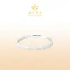 Pulsera abierta de plata de ley 999.9 con diseño de mariposa cóncava cepillada, superficie lisa y simple, pulsera de plata para mujer, apertura ajustable