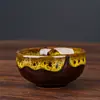 Taza de Té de Cerámica con Grietas de Hielo, Decoración para el Hogar, Cuenco Tesoro de Árbol de Cristal, Base para Taza de Té, Juego de Té Kung Fu, Taza de Té
