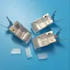 Suministro Transfronterizo de Siete Tipos de Conectores de Cabeza de Cristal Blindados en Carcasa de Cobre de 10g, Conectores de Cabeza de Cristal de 8 Núcleos para Red, Conectores de Cabeza de Cristal con Clip de Cola de Milano Cat7