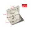 Código de Esquina de Acero Inoxidable Engrosado Soporte Fijo de Ángulo Recto de 90 Grados Estante de Hierro Angular en Forma de L Conector de Ferretería para Muebles