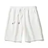 Shorts Casuais Esportivos de Algodão Pesado Composto e Seda Leite para Homens, Venda por Atacado Personalizada, Marca da Moda, Verão, 300g