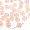 Flor de Cerezo de Cristal Trébol de Cuatro Hojas DIY Hecho a Mano Autodiseñado Accesorios de Cuentas Cuentas Pendientes Pasador Accesorios para Cordón Material