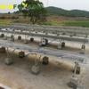 Suporte fotovoltaico de píer de cimento Suporte de liga de alumínio para sistema de suporte de painel solar de piso