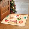 Alfombra Navideña Transfronteriza de Amazon Alfombra para el Hogar Festiva Alfombra para las Fiestas Alfombra de Regalo Feliz Navida