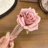 Presilha de Bico de Pato Flor de Rosa Simulada, Presilha de Cabelo Atmosférica de Primavera e Verão, Presilha Doce para Meio Preso, Tiara na Parte de Trás da Cabeça