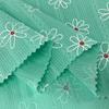 Tela de algodón con estampado floral para camisa de vestir de mujer, informal, de 110 g, con estampado de crisantemo a rayas, estilo jacquard