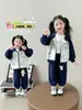Conjunto Deportivo para Niñas Primavera y Otoño 2026 Nuevo Atuendo de Otoño para Niños Sudadera con Capucha Sudadera Casual para Bebé Conjunto de Dos Piezas