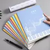 Caderno de partituras para estudantes 16K, caderno de exercícios de música, caderno de partituras de piano, espessado para prática musical de crianças iniciantes