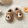 Zapatos de Peluche Lindos de Dibujos Animados para Niños con Forro de Felpa, Mocasines de Suela Suave, Invierno 2026, Niños Unisex, Cálidos, Zapatos de Algodón de Dos Capas, Modernos