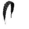 Diadema Trenzada Espina de Pescado Magnética con Peluca Integrada para Mujer, Accesorio para el Cabello Trenzado Largo, Diadema, Pieza de Cabello de Corona Alta