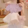 Vestido de Princesa para Niña Verano Nuevo Estilo Dulce Vestido con Lazo Vestido de Verano para Bebé Vestido para Fiesta de Cumpleaños Dopamina