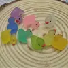 Acessórios de resina de pato 3D perolados coloridos para micro paisagismo, acessórios de decoração DIY feitos à mão, pequenos enfeites para decoração de carro