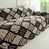 Nueva funda de sofá bohemia engrosada de otoño e invierno, manta de sofá cálida de una pieza, funda de sofá universal reversible