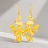 Pendientes de Borla Larga de Cinco Hilos Más Vendidos en Tiktok para Mujer, Pendientes Estrellados Que No Se Desvanecen Fácilmente, Aretes de Dragón y Fénix, Venta al por Mayor de Joyería