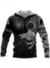 Ropa de abrigo para hombre de venta caliente en otoño e invierno para comercio exterior transfronterizo de AliExpress, sudadera con capucha y cremallera de manga larga con estampado 3D de estilo americano de la calle