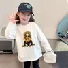 Camiseta de Manga Larga para Niña 2026 Nuevo Top de Otoño Infantil 100% Algodón Conjunto de Otoño para Niños Mayores Camiseta Básica de Cuello Redondo
