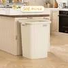 Papelera Cuadrada Comercial para Oficina, Cubo de Basura de Gran Capacidad para Cocina del Hogar, Contenedor de Residuos Sanitarios sin Tapa