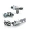 Parker Triple-Lok Junta en T con Placa Selladora Acampanada de 37 grados Serie WJJTX 6WJJTX-WLN-S