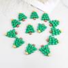Accesorios navideños de dibujos animados para hacer tú mismo, alce anciano, muñeco de nieve, material hecho a mano, accesorios para carcasas de teléfonos móviles, accesorios de joyería de resina.