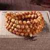 Pulseira de Contas de Sândalo com Múltiplos Círculos de 108 Contas do Fabricante, Contas para Meditação, Ébano Negro, Sândalo Verde, Jacarandá Negro