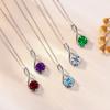 [Collar de Plata de Ley S925] Regalo para Novia en Cumpleaños o Día de San Valentín, Cadena para Clavícula de los Doce Signos del Zodiaco, Venta al por Mayor Transfronteriza
