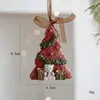 Novos Produtos Transfronteiriços Meias com Sino Tridimensional Cavalo Vermelho Pingente de Resina Enfeites de Árvore de Natal Decoração de Feriado Presentes