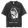 Camiseta Oversize Ácida para Homens Mulheres Thriller Comic Graphics Camiseta