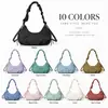 Bolsa de Hombro Única Bestseller Estilo Coreano Bolso de Hombro Plegado para Mujer Bolso de Axila Color Sólido de Gama Alta Bolso Cruzado de Nicho para el Trabajo