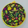 Oferta Especial por Tempo Limitado 50% de Desconto Bolsa Térmica para Tortilla Mexicana Modelo de Exportação Bolsa Térmica Redonda Bolsa Portátil para Piquenique Azul