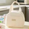 Bolsa Térmica Aislada de Pana, Bolsa de Mano para Almuerzo, Bolsa para Lonchera, Bolsa de Almuerzo de Gran Capacidad, Bolsa para Almuerzo de Salida, Bolsa Portátil para Llevar