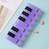 Amazon nueva superventa caja de pastillas negra de 21 compartimentos caja de clasificación portátil de plástico compartimento siete días a la semana