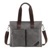 Venta al por mayor de fábrica nuevo maletín de lona para laptop para hombre simple de negocios casual para hombre bolso bandolera de hombro