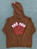 Sudadera con capucha de forro polar grueso de peso pesado 450 g, original de ultramar, para hombre, con estampado de espuma de Araña Sp5Der